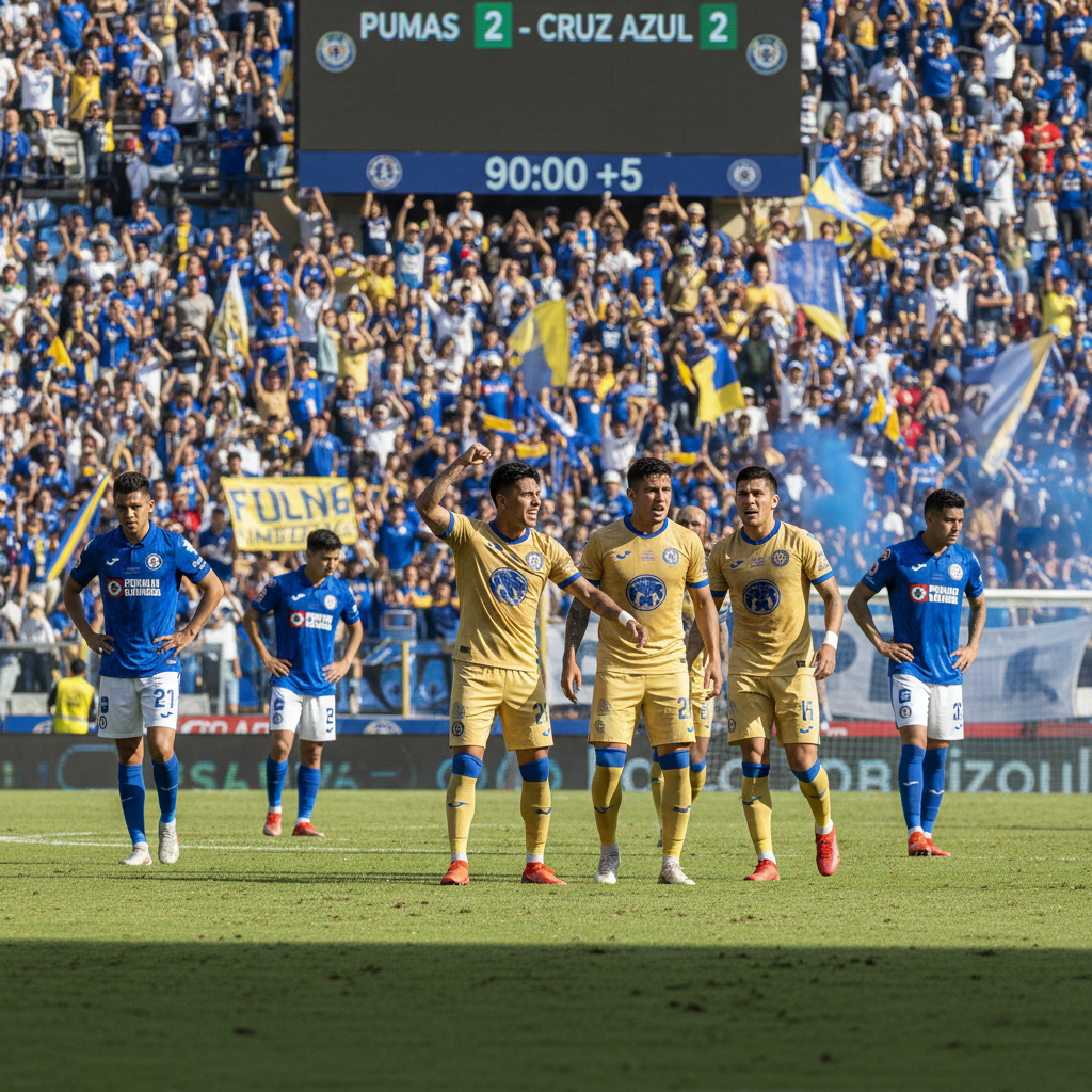 Pumas Cruz Azul Empate
