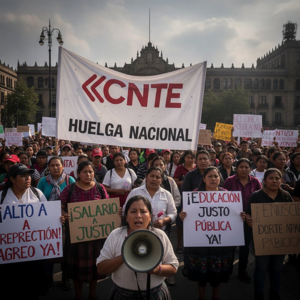 CNTE huelga Sheinbaum