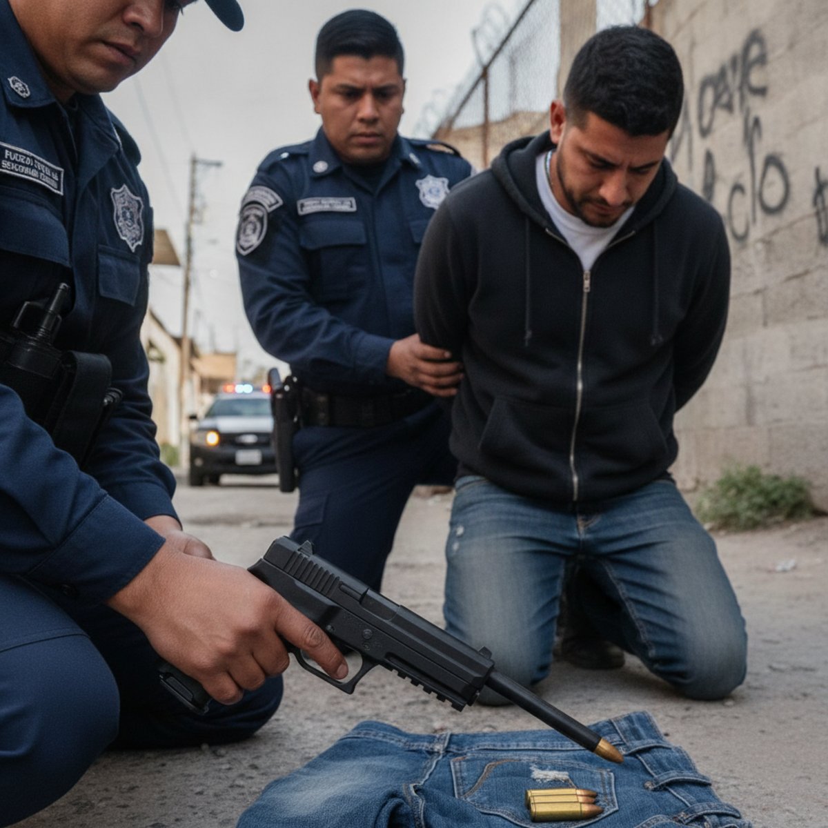 Motociclista armado Tijuana