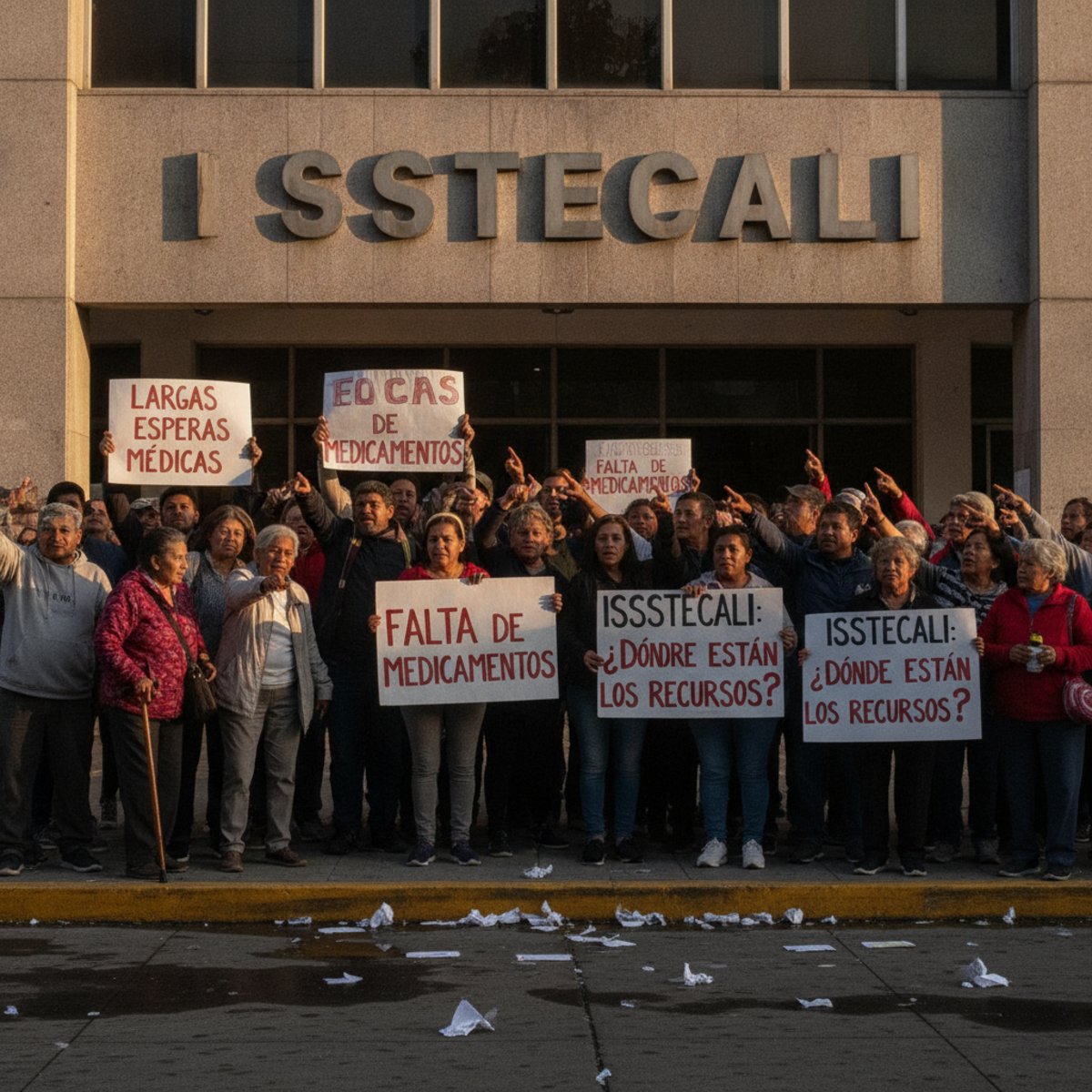 Jubilados ISSSTECALI desabasto